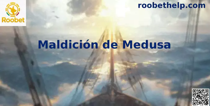 Banner oficial del juego de casino Maldición de Medusa con temática de mitología griega